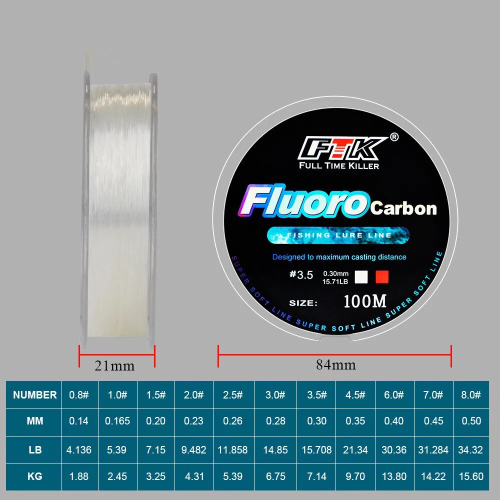 100m 플루오로카본 미끼 낚싯줄, 탄소 섬유 플라이  - Fish Finder Cable 리뷰 및 가격