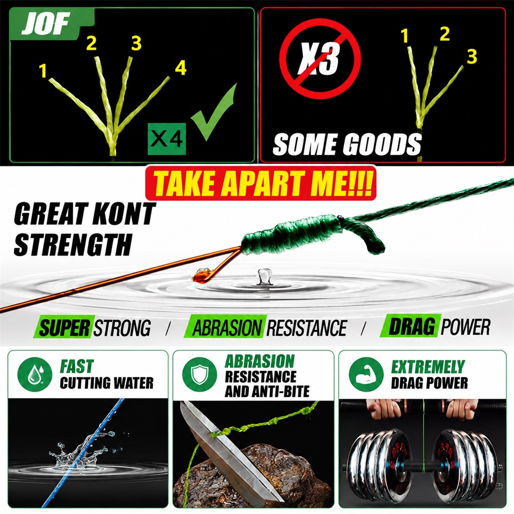 JOF 4X 브레이드 PE 낚싯줄 100M 300M 다 - Fish Finder Cable 리뷰 및 가격